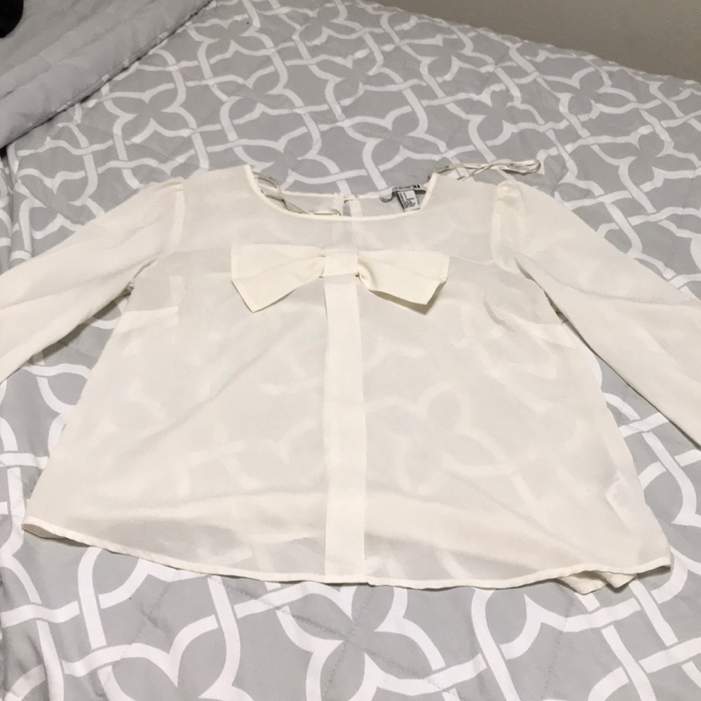 Long sleeve Bow Blouse